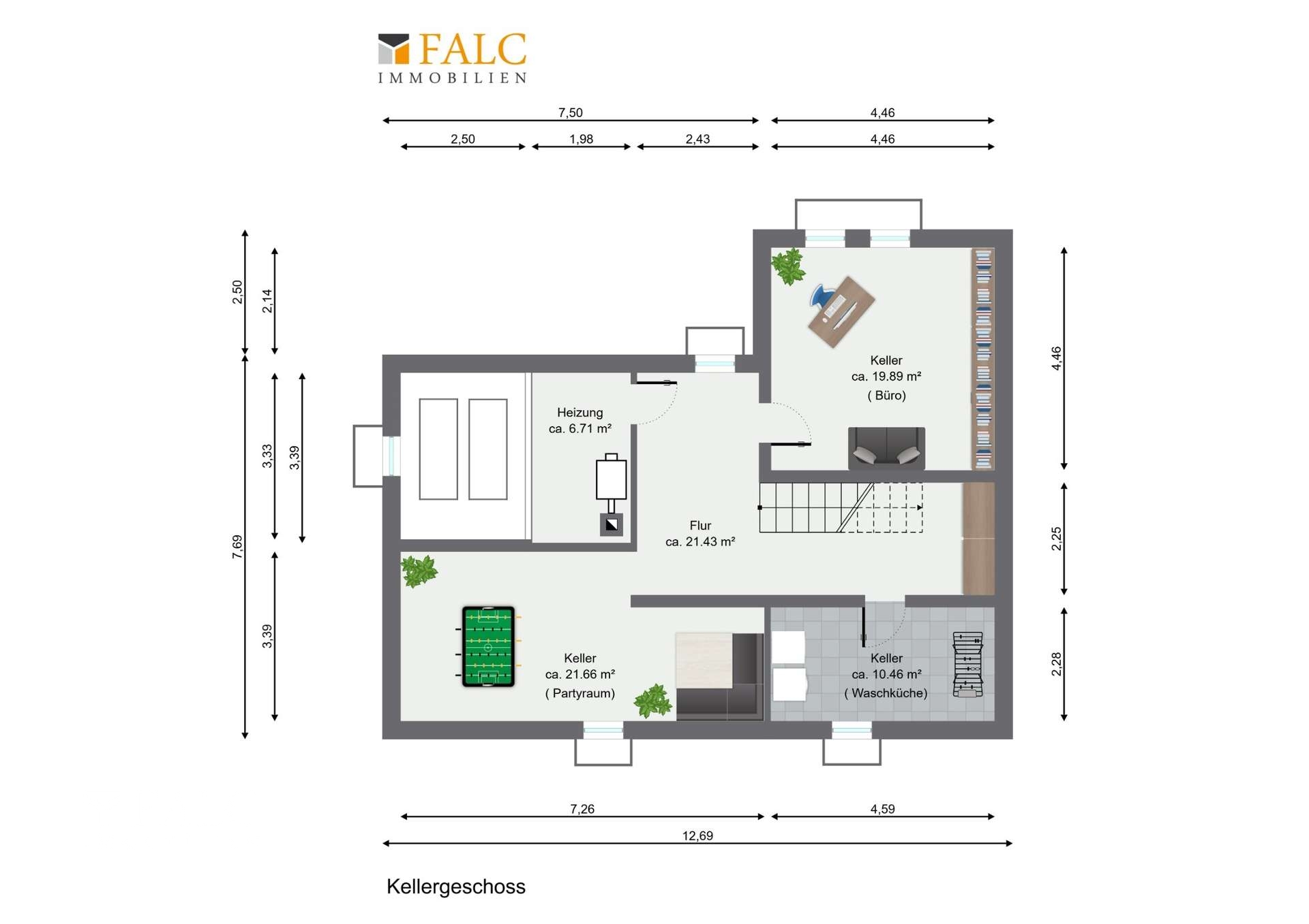 FALC Grundriss Keller